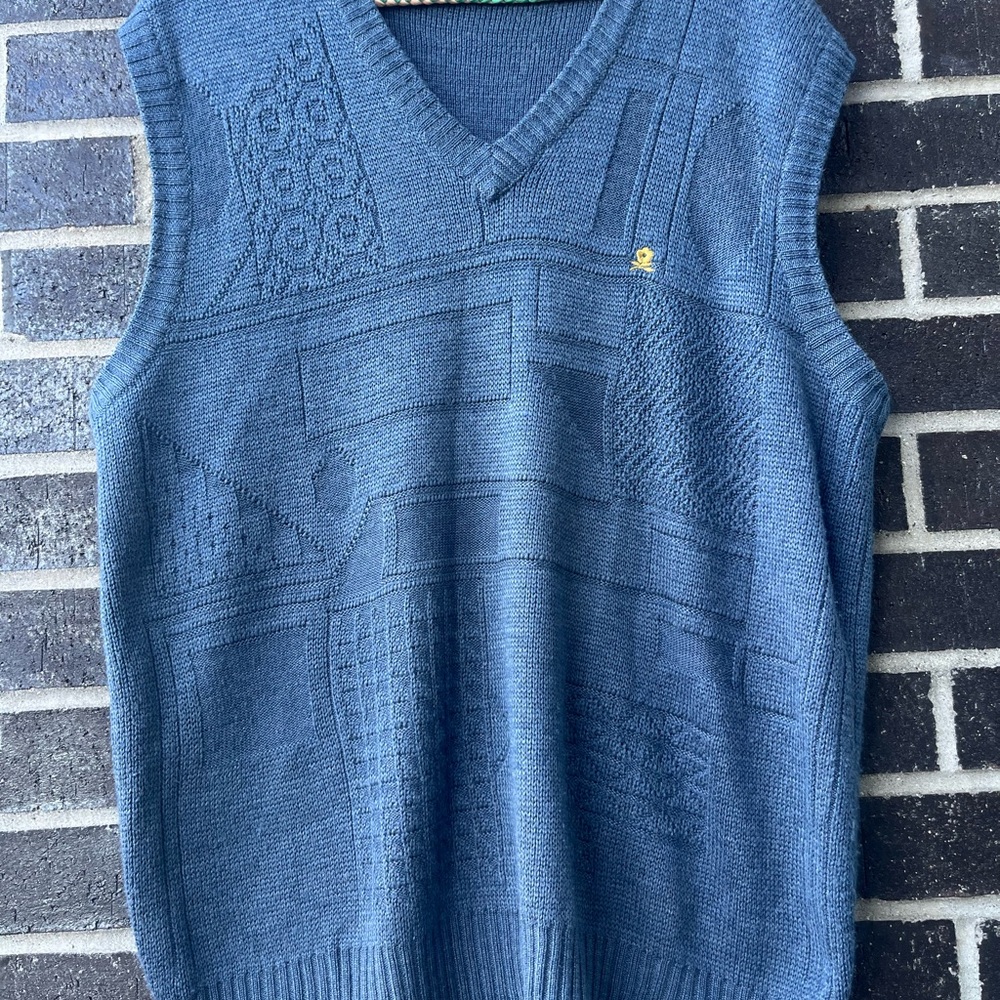 Men's Blue Sweater Vest